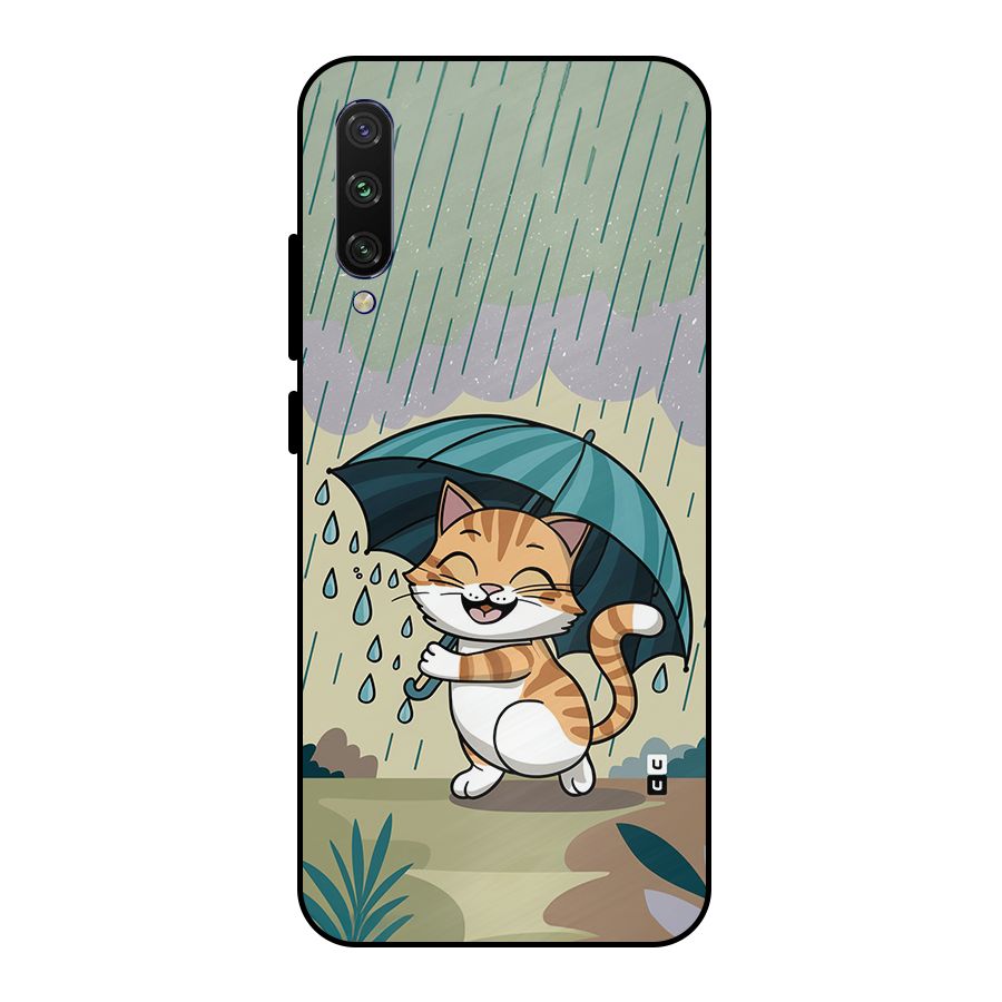 Cat In Rain Metal Back Case for Mi A3