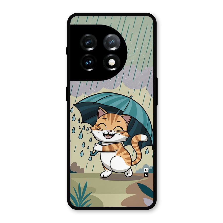 Cat In Rain Metal Back Case for OnePlus 11