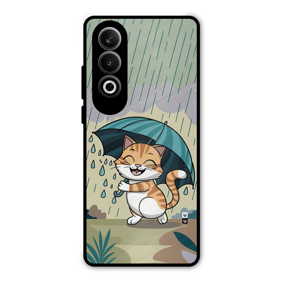 Cat In Rain Metal Back Case for OnePlus Nord CE4