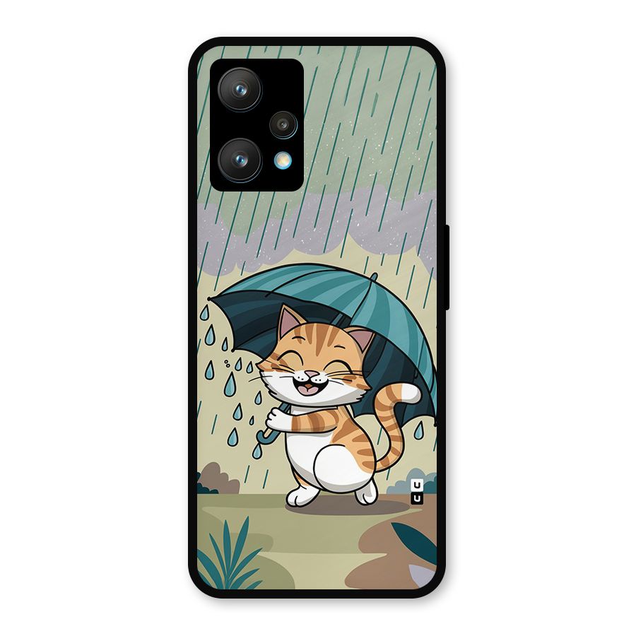 Cat In Rain Metal Back Case for Realme 9