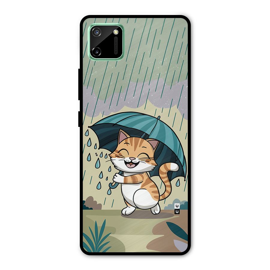 Cat In Rain Metal Back Case for Realme C11