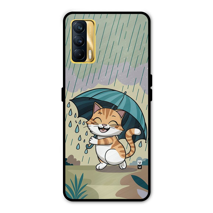 Cat In Rain Metal Back Case for Realme X7