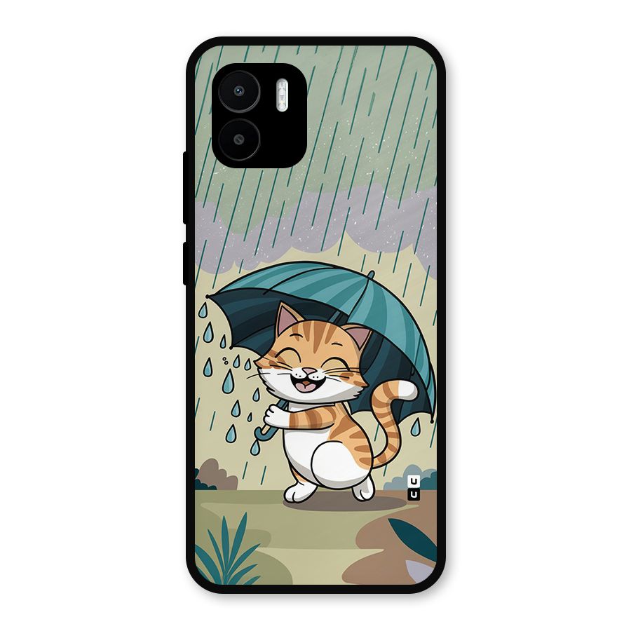 Cat In Rain Metal Back Case for Redmi A1