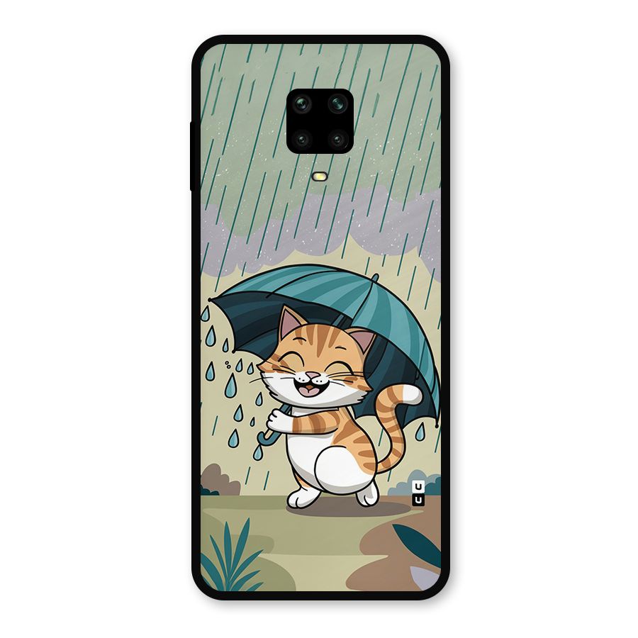 Cat In Rain Metal Back Case for Redmi Note 10 Lite