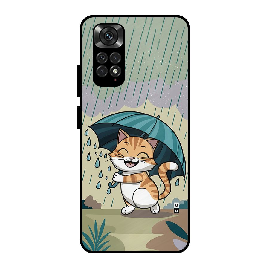 Cat In Rain Metal Back Case for Redmi Note 11 Pro