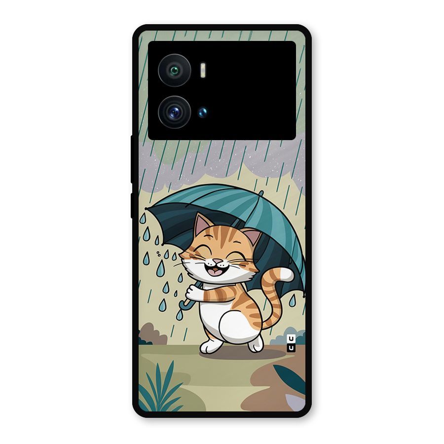 Cat In Rain Metal Back Case for iQOO 9 Pro