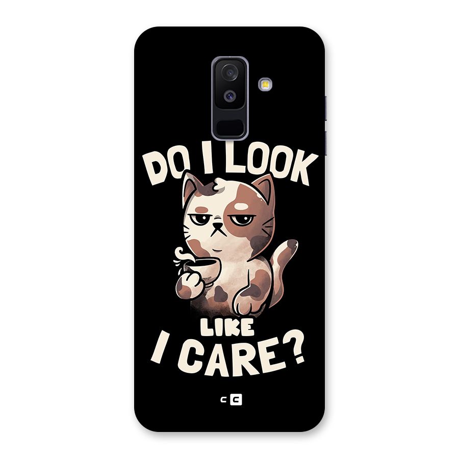 Cat Look Like Care Back Case for Galaxy A6 Plus