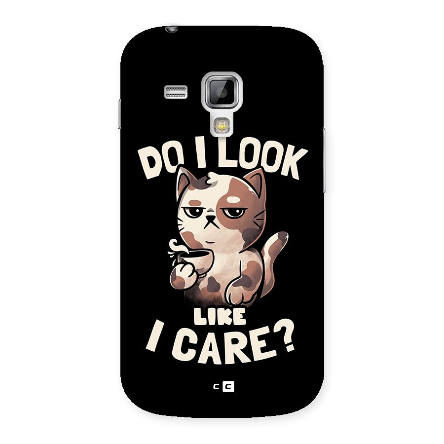 Cat Look Like Care Back Case for Galaxy S Duos