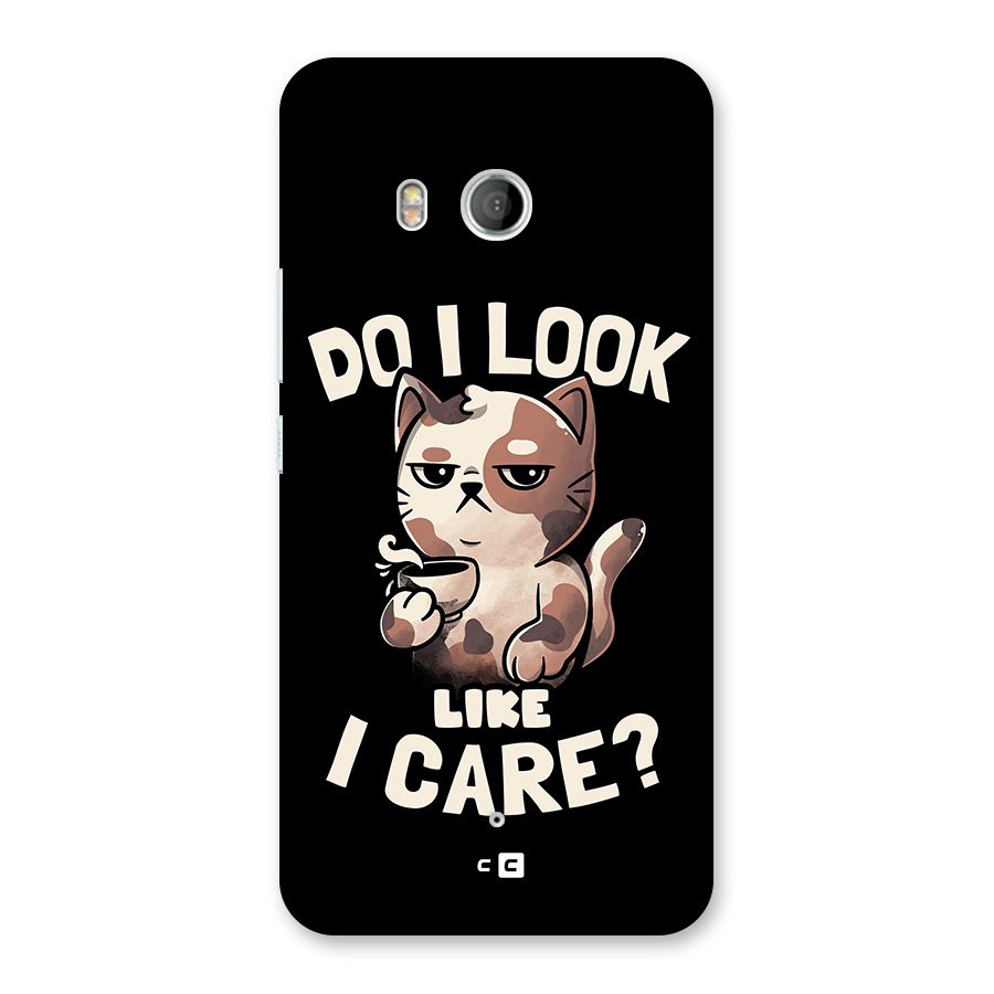 Cat Look Like Care Back Case for HTC U11