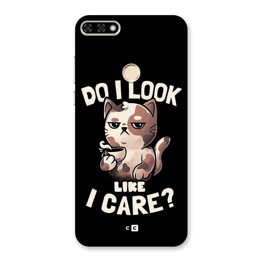 Cat Look Like Care Back Case for Honor 7A