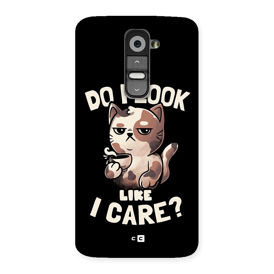 Cat Look Like Care Back Case for LG G2