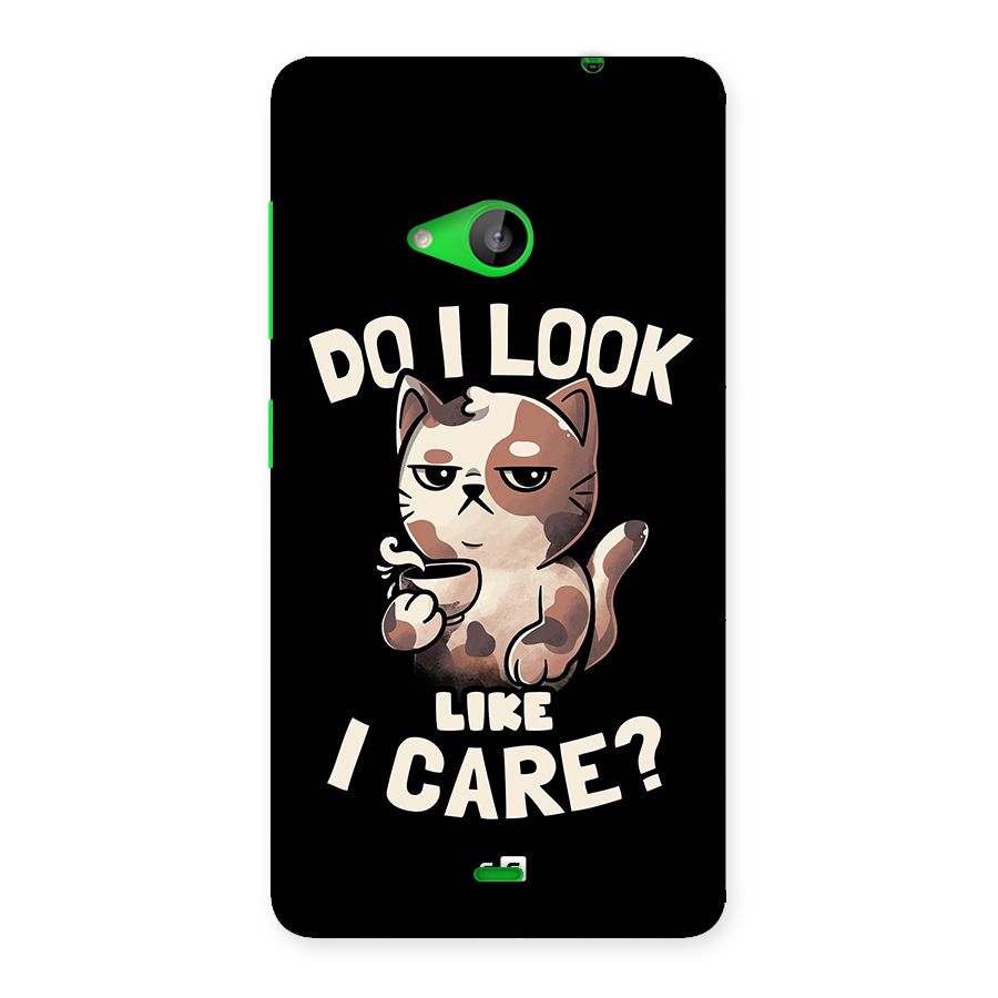 Cat Look Like Care Back Case for Lumia 535