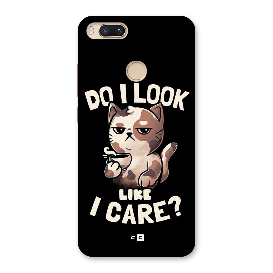 Cat Look Like Care Back Case for Mi A1