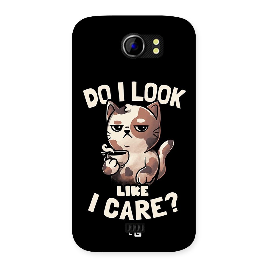 Cat Look Like Care Back Case for Micromax Canvas 2 A110