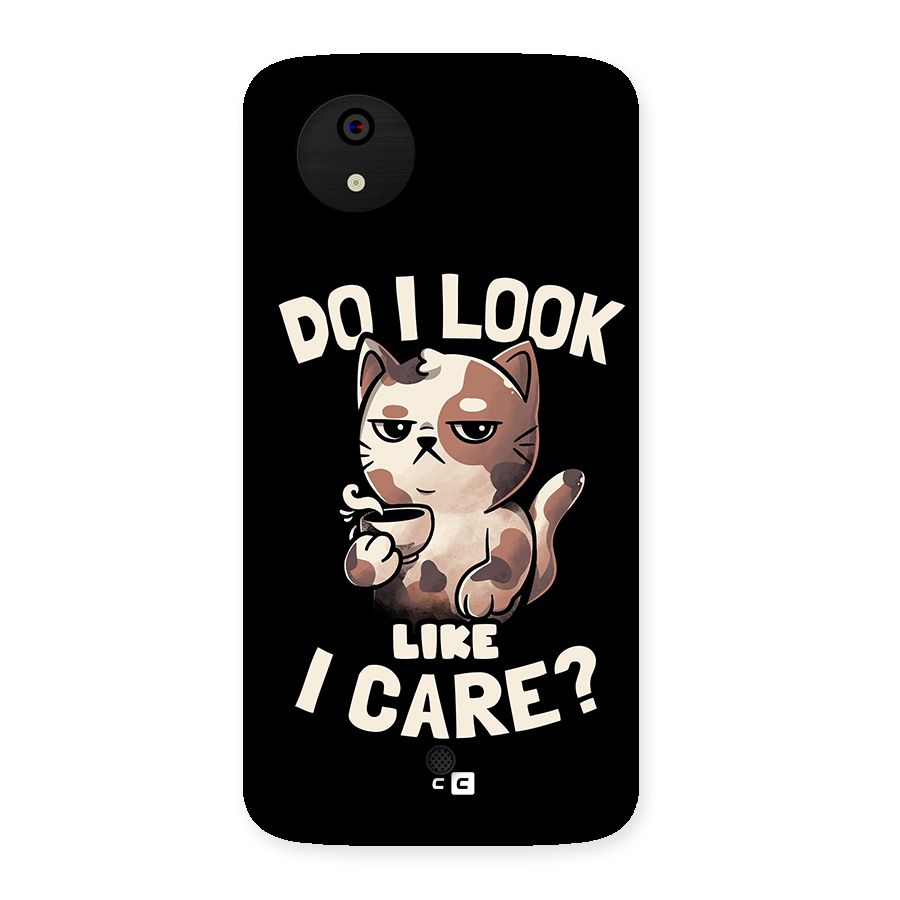 Cat Look Like Care Back Case for Micromax Canvas A1