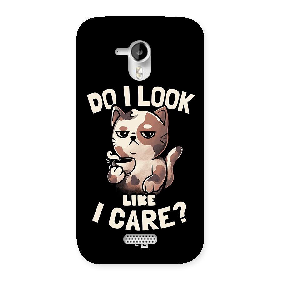 Cat Look Like Care Back Case for Micromax Canvas HD A116