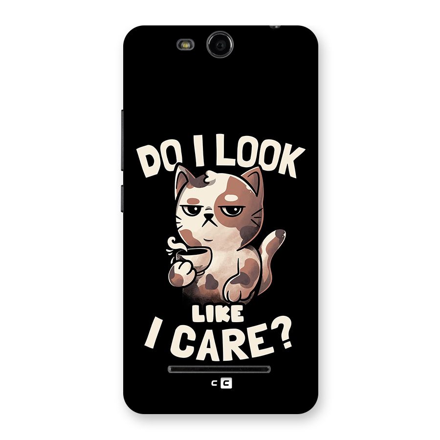 Cat Look Like Care Back Case for Micromax Canvas Juice 3 Q392