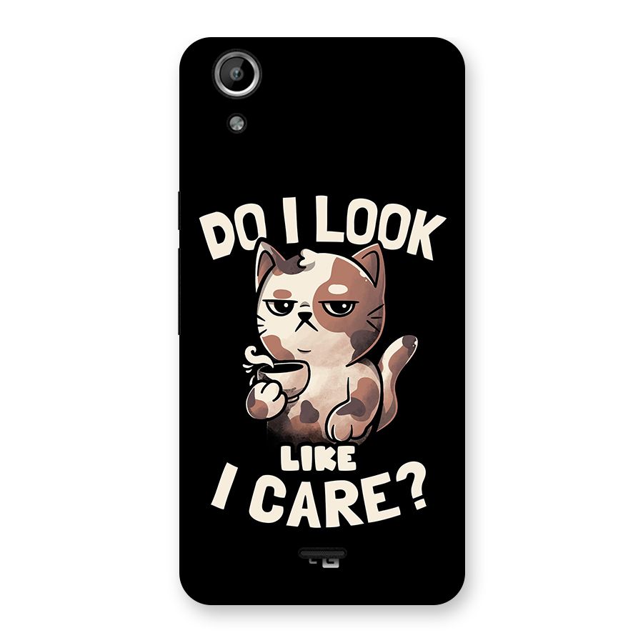 Cat Look Like Care Back Case for Micromax Canvas Selfie Lens Q345