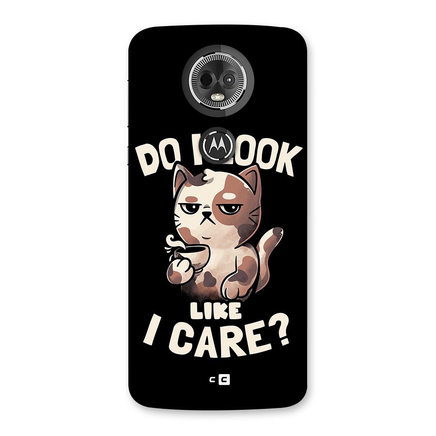 Cat Look Like Care Back Case for Moto E5 Plus