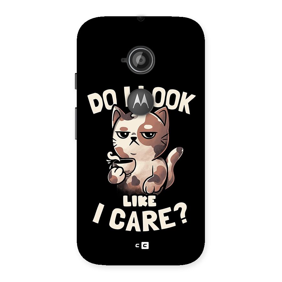 Cat Look Like Care Back Case for Moto E 2nd Gen