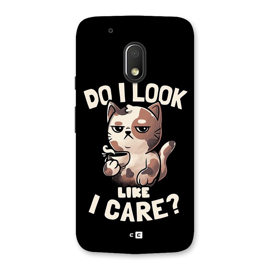 Cat Look Like Care Back Case for Moto G4 Play