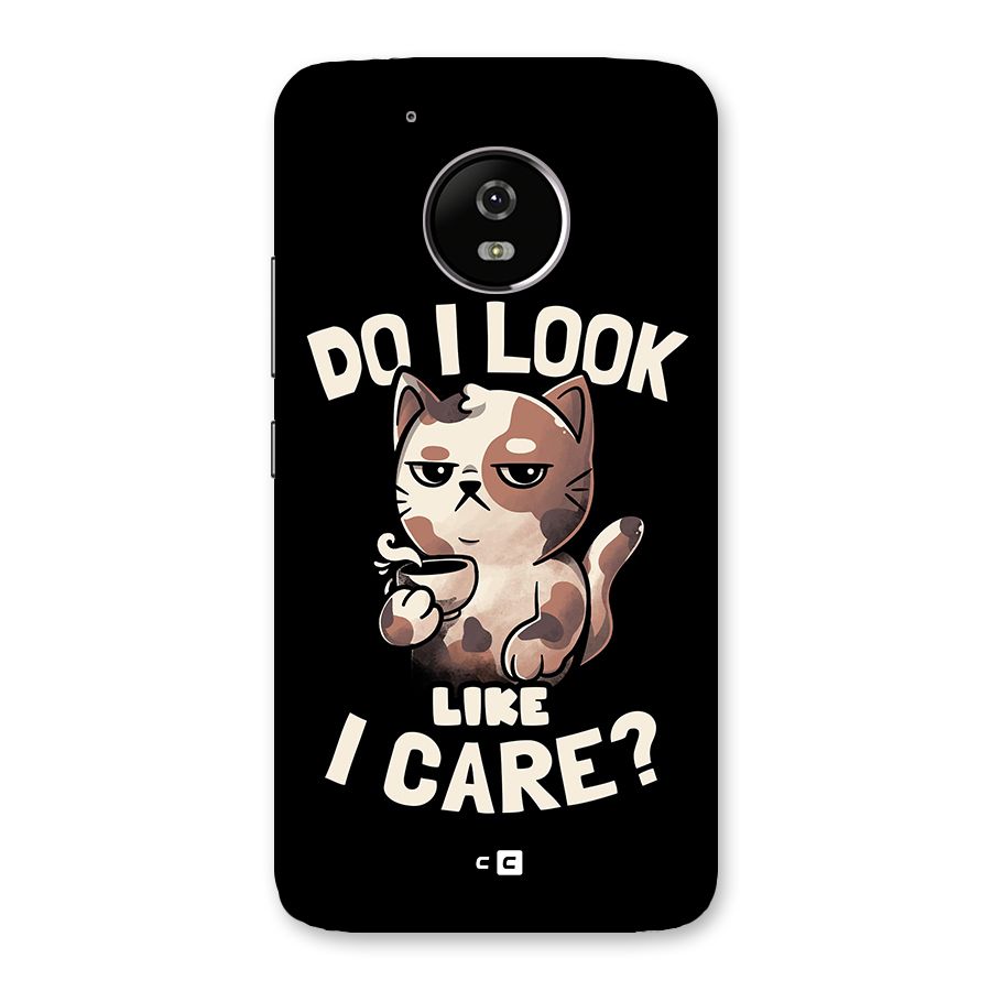 Cat Look Like Care Back Case for Moto G5