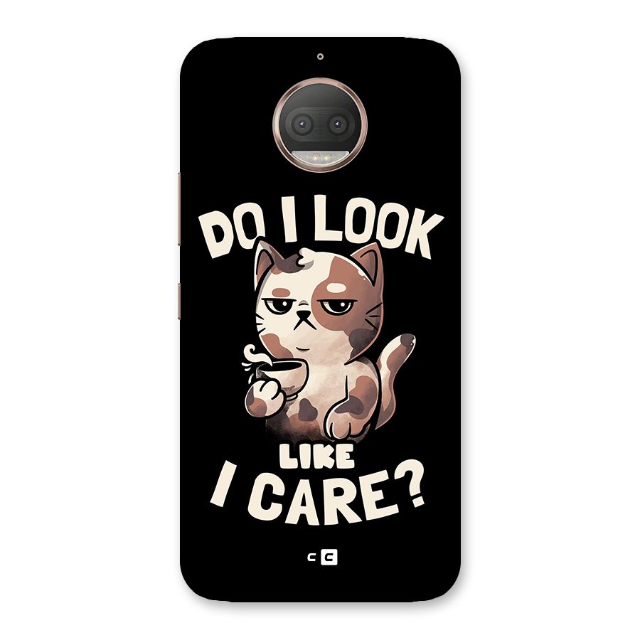 Cat Look Like Care Back Case for Moto G5s Plus