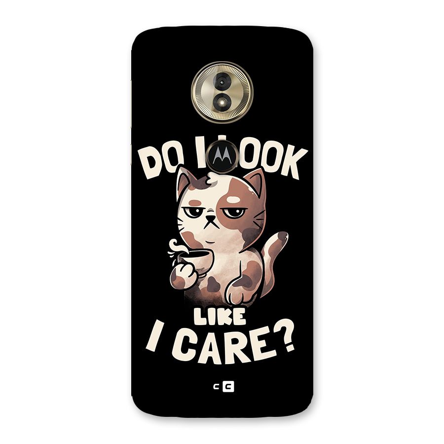 Cat Look Like Care Back Case for Moto G6 Play