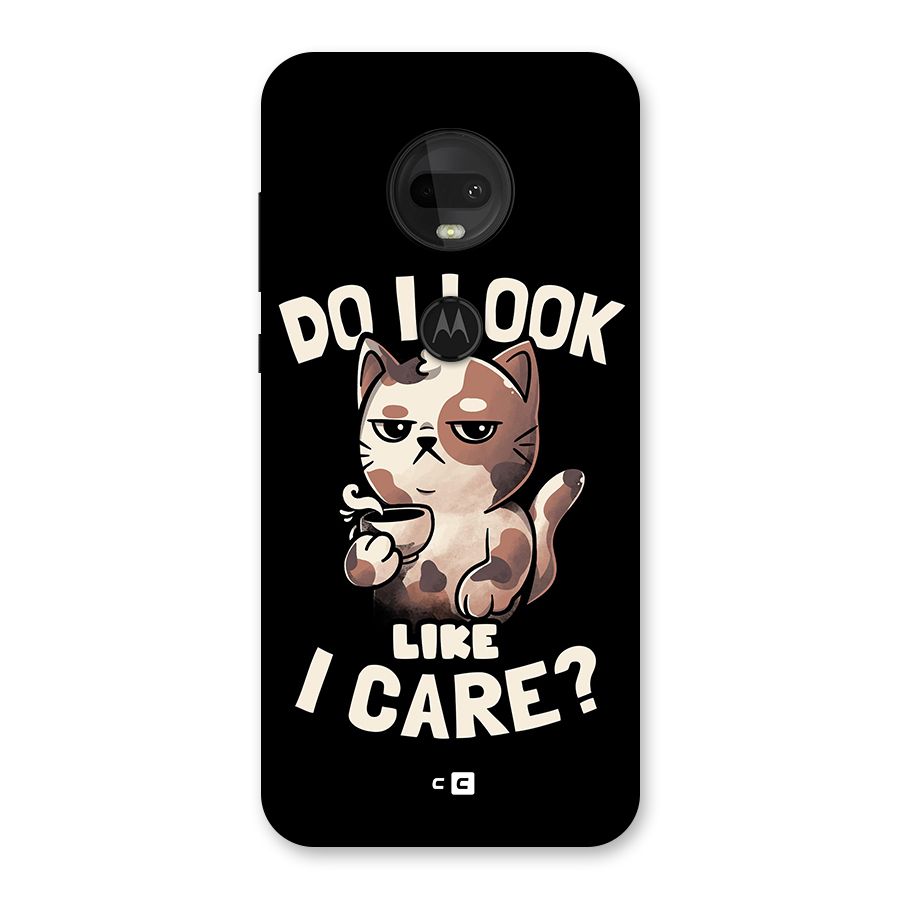 Cat Look Like Care Back Case for Moto G7