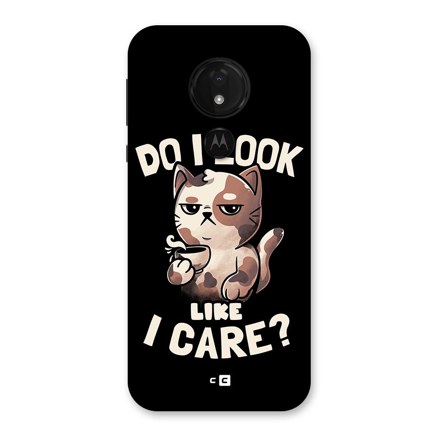 Cat Look Like Care Back Case for Moto G7 Power
