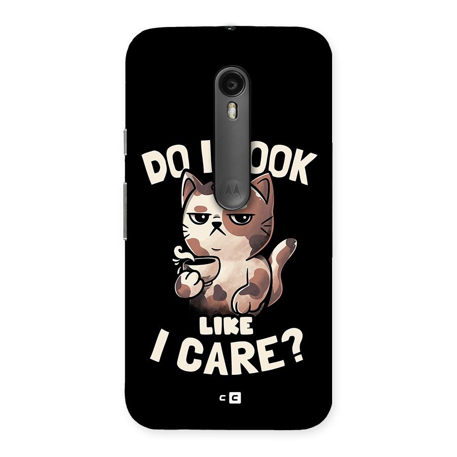 Cat Look Like Care Back Case for Moto G Turbo