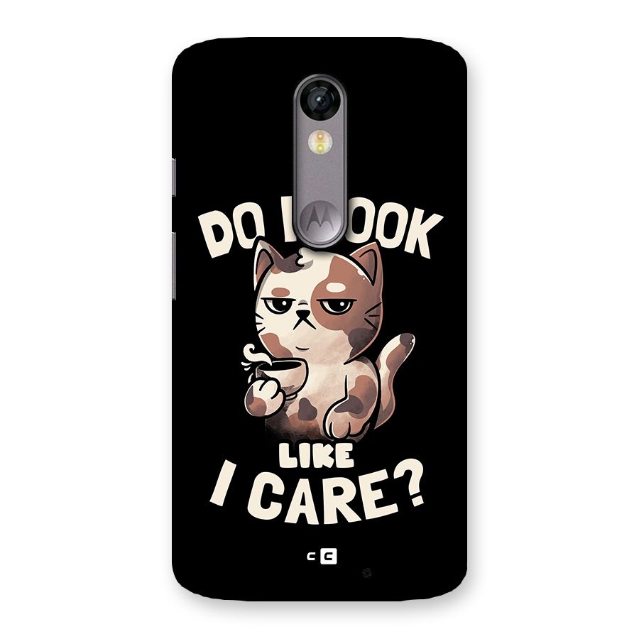 Cat Look Like Care Back Case for Moto X Force