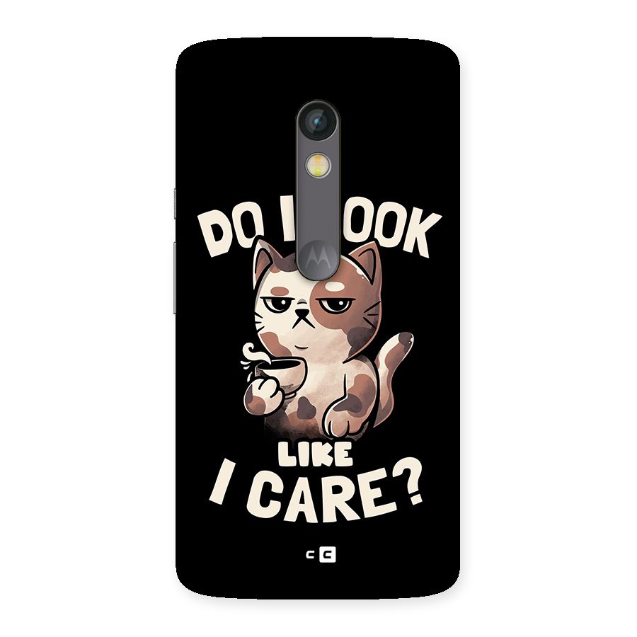 Cat Look Like Care Back Case for Moto X Play