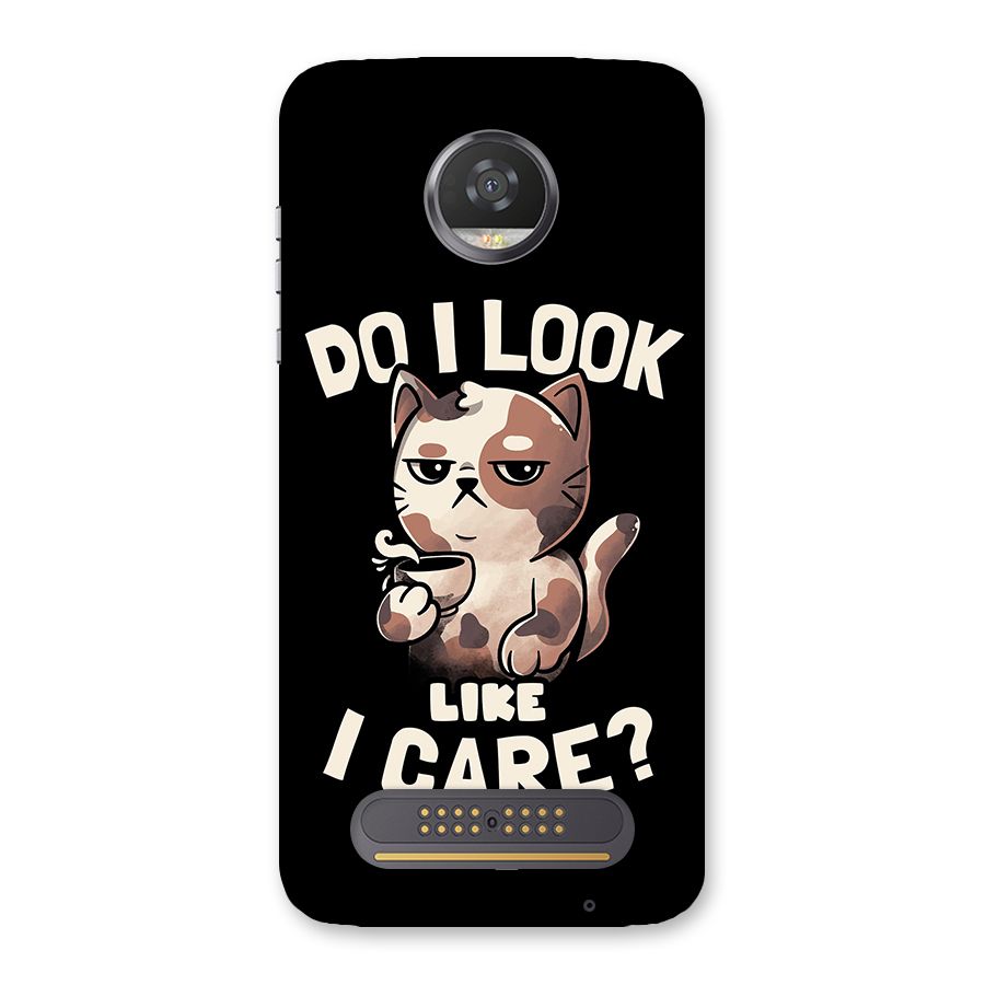 Cat Look Like Care Back Case for Moto Z2 Play