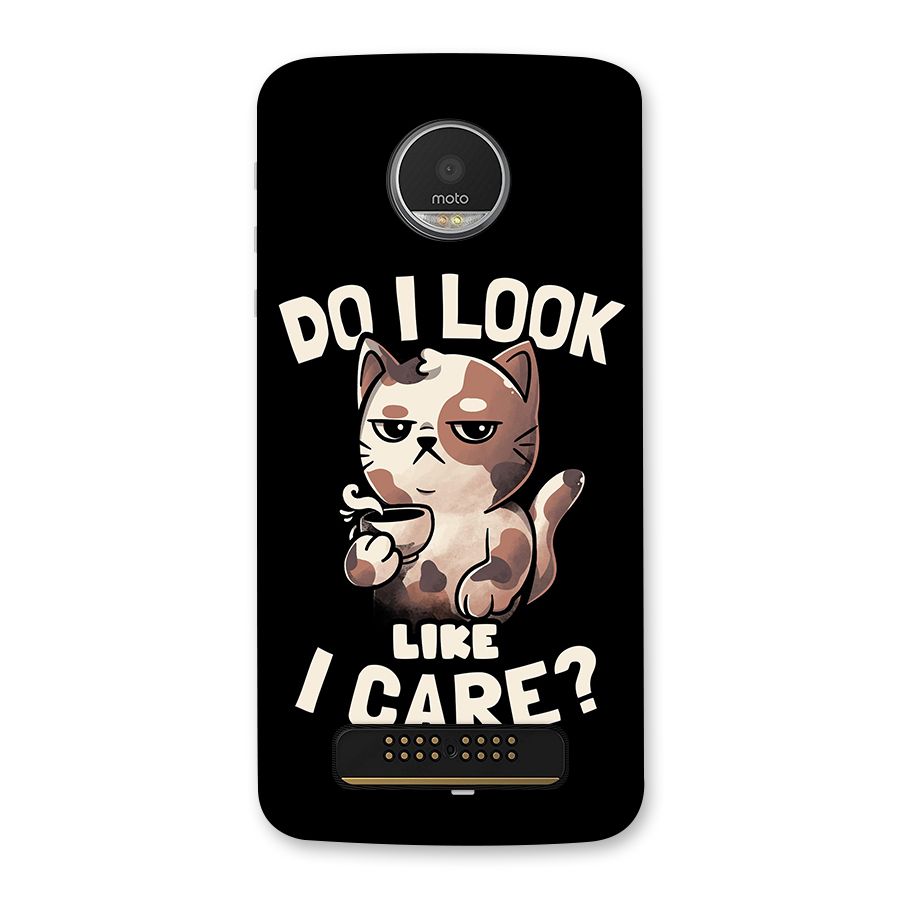 Cat Look Like Care Back Case for Moto Z Play