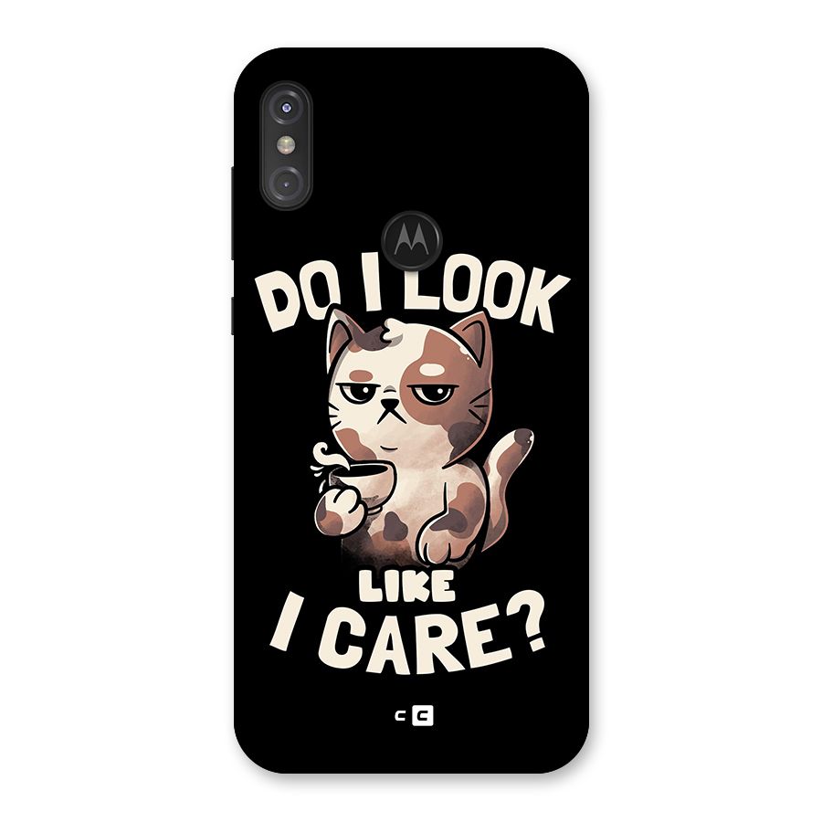 Cat Look Like Care Back Case for Motorola One Power