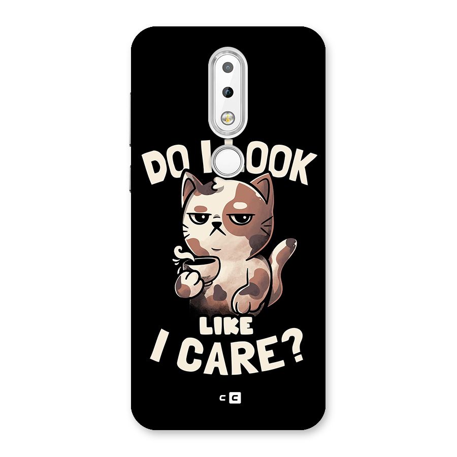 Cat Look Like Care Back Case for Nokia 6.1 Plus