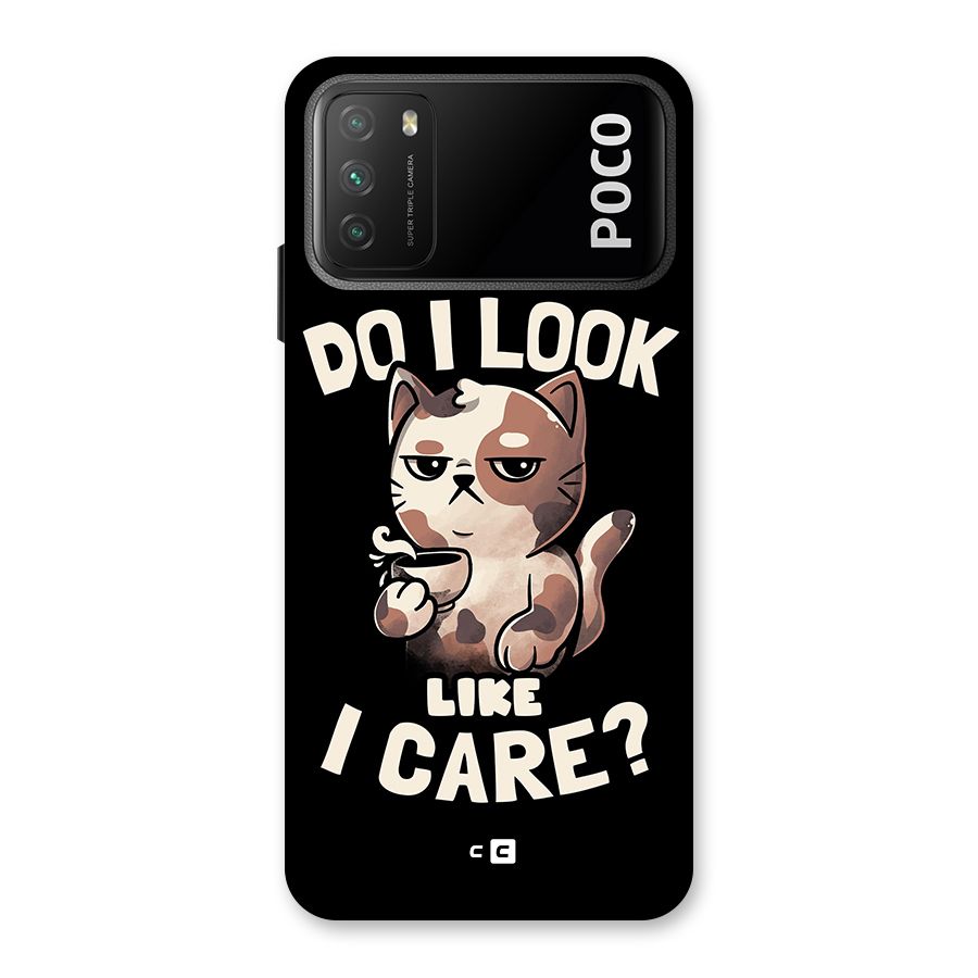 Cat Look Like Care Back Case for Poco M3