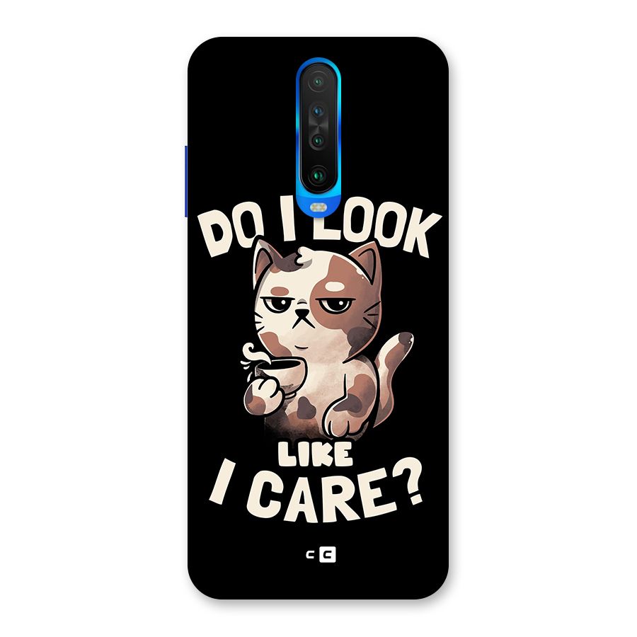 Cat Look Like Care Back Case for Poco X2