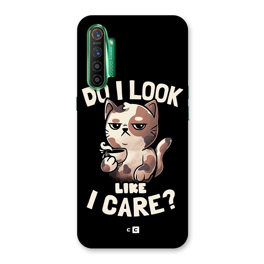 Cat Look Like Care Glass Back Case for Realme X2