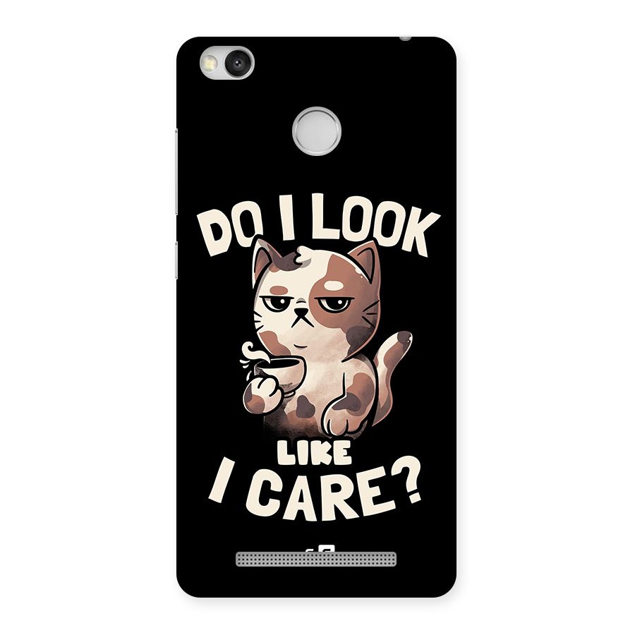 Cat Look Like Care Back Case for Redmi 3S Prime