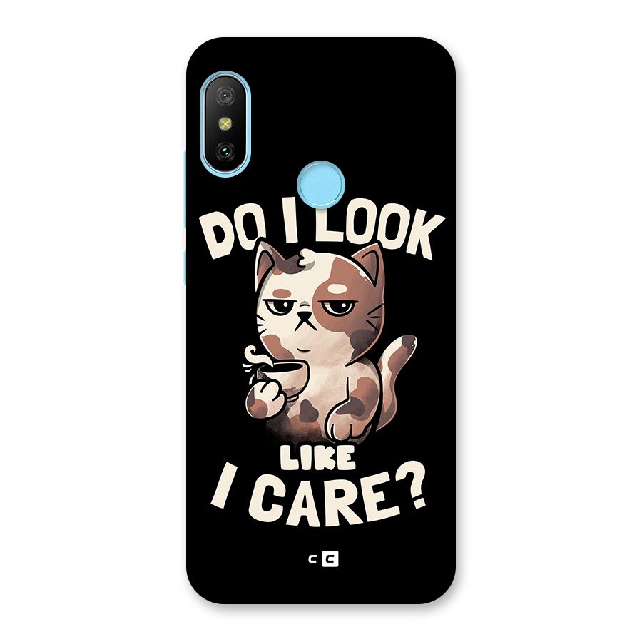 Cat Look Like Care Back Case for Redmi 6 Pro
