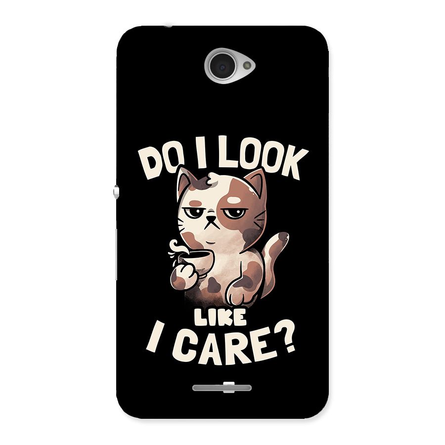 Cat Look Like Care Back Case for Sony Xperia E4