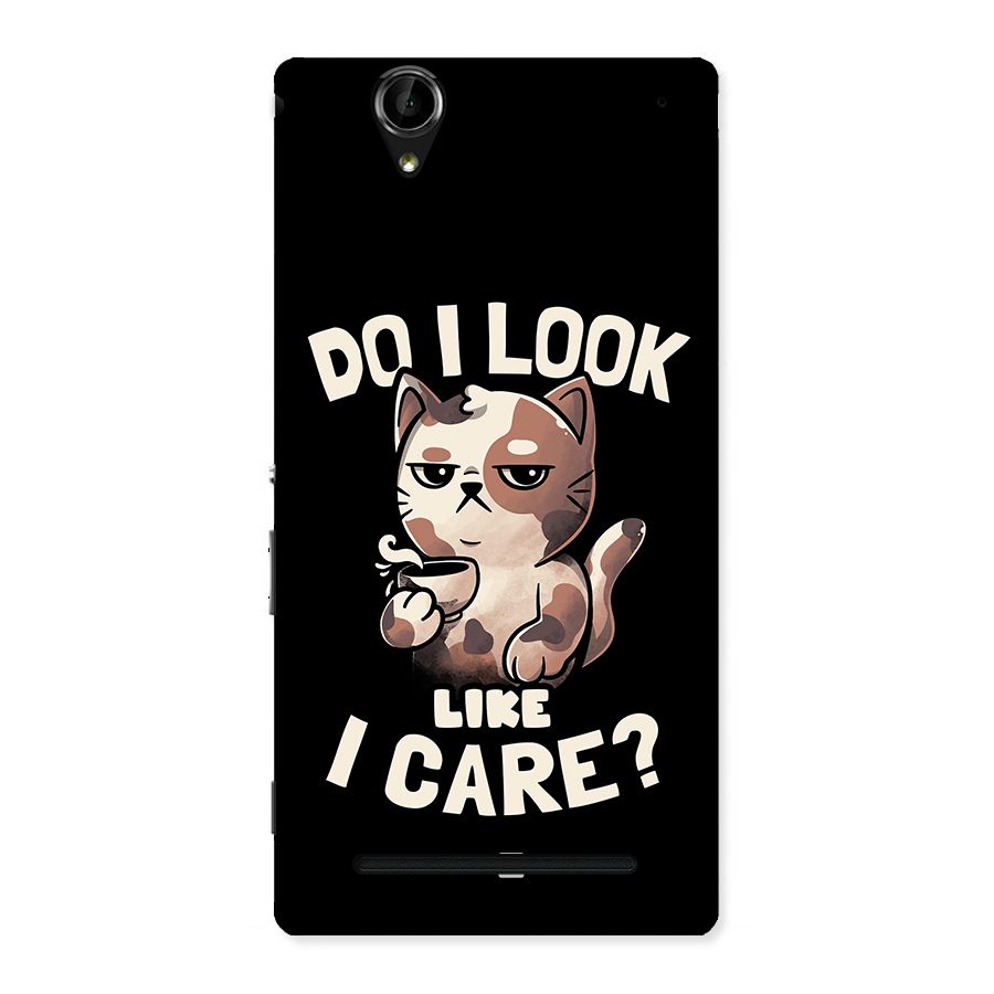 Cat Look Like Care Back Case for Sony Xperia T2