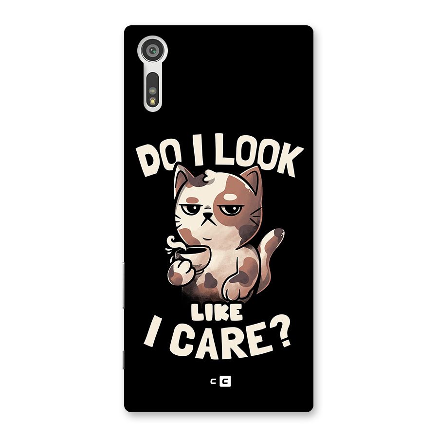 Cat Look Like Care Back Case for Xperia XZ