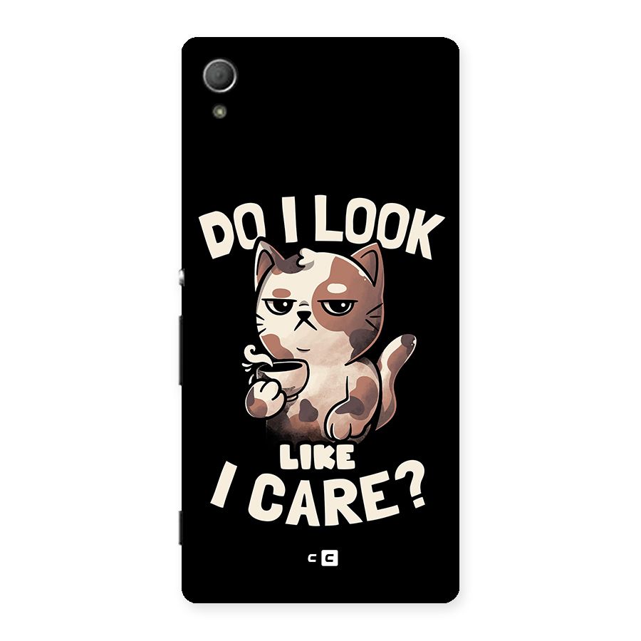 Cat Look Like Care Back Case for Xperia Z4