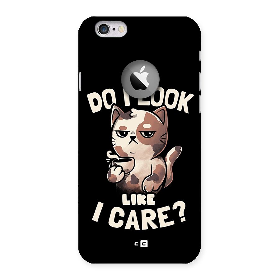 Cat Look Like Care Back Case for iPhone 6 Logo Cut
