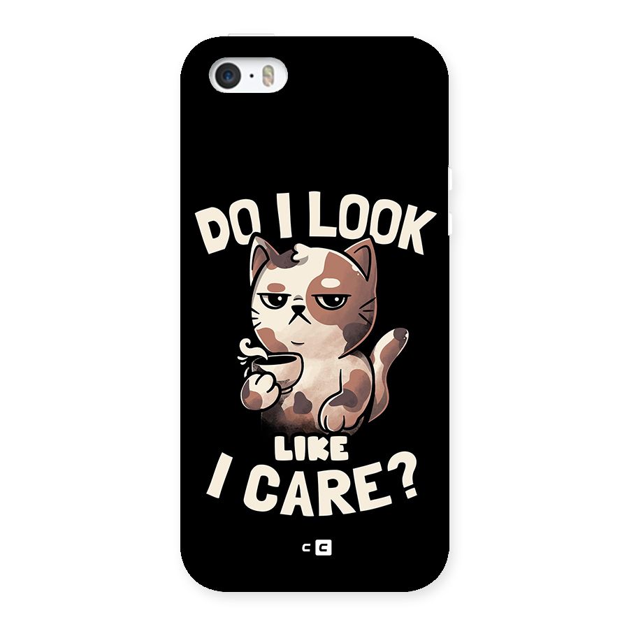 Cat Look Like Care Back Case for iPhone SE