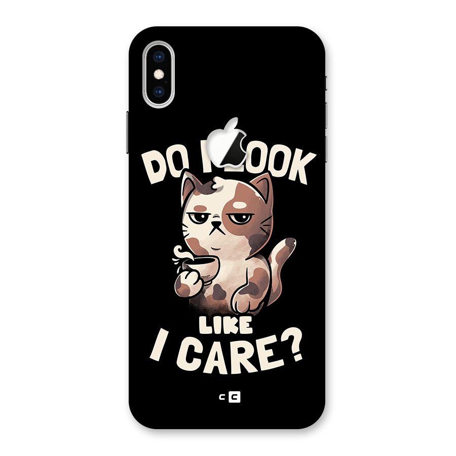 Cat Look Like Care Back Case for iPhone XS Max Apple Cut