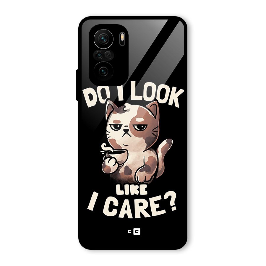 Cat Look Like Care Glass Back Case for Mi 11X Pro